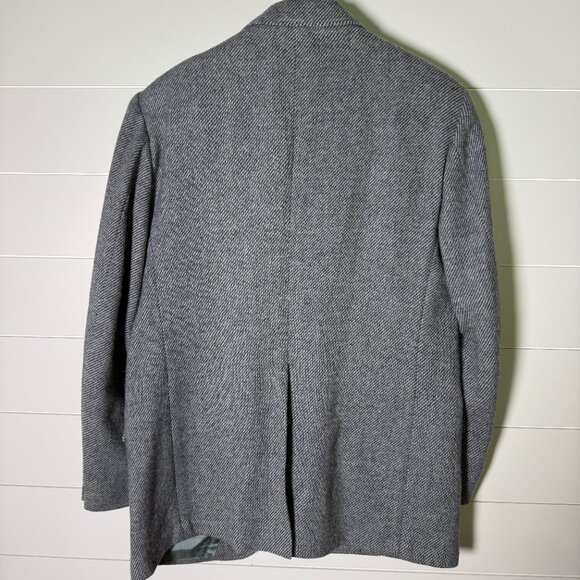 Kuppenheimer Blazer Sports Jacket Herringbone Gray - Picture 4 of 11